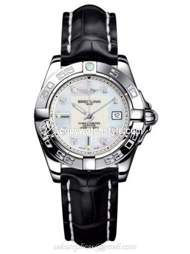 Breitling Galactic 32 Stainless Steel / Pearl Diamond / Croco A71356L2.A708.777P Breitling Galactic 32 Stainless Steel / Pearl Diamond / Croco A71356L2.A708.777P