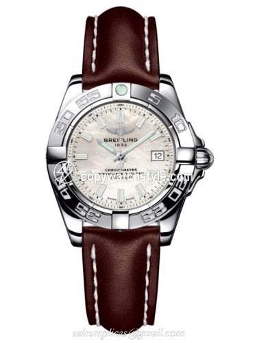Breitling Galactic 32 Stainless Steel / Pearl / Calf A71356L2.A787.410X Breitling Galactic 32 Stainless Steel / Pearl / Calf A71356L2.A787.410X