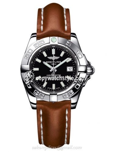 Breitling Galactic 32 Stainless Steel / Onyx Black / Calf A71356L2.BE76.406X