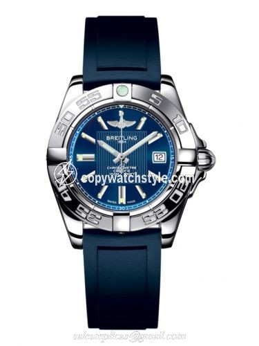 Breitling Galactic 32 Stainless Steel / Metallica Blue / Rubber A71356L2.C811.141S Breitling Galactic 32 Stainless Steel / Metallica Blue / Rubber A71356L2.C811.141S