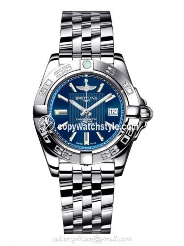 Breitling Galactic 32 Stainless Steel / Metallica Blue / Bracelet A71356L2.C811.367A Breitling Galactic 32 Stainless Steel / Metallica Blue / Bracelet A71356L2.C811.367A