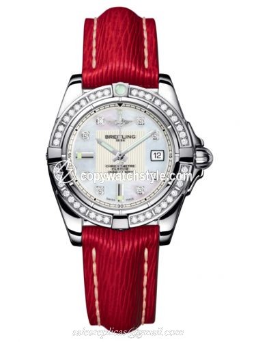Breitling Galactic 32 Stainless Steel / Diamond / Pearl Diamond / Sahara A71356LA.A708.209X Breitling Galactic 32 Stainless Steel / Diamond / Pearl Diamond / Sahara A71356LA.A708.209X