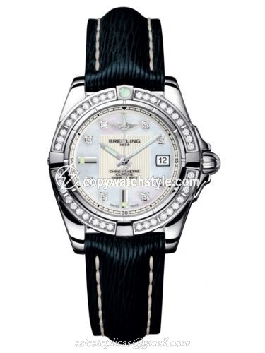 Breitling Galactic 32 Stainless Steel / Diamond / Pearl Diamond / Sahara A71356LA.A708.210X Breitling Galactic 32 Stainless Steel / Diamond / Pearl Diamond / Sahara A71356LA.A708.210X
