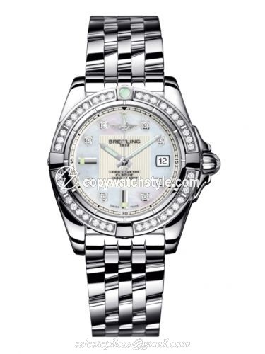 Breitling Galactic 32 Stainless Steel / Diamond / Pearl Diamond / Bracelet A71356LA.A708.367A Breitling Galactic 32 Stainless Steel / Diamond / Pearl Diamond / Bracelet A71356LA.A708.367A