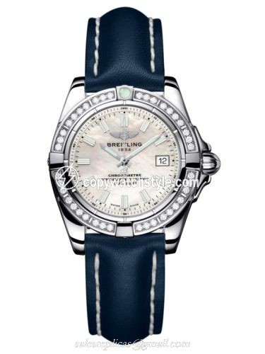 Breitling Galactic 32 Stainless Steel / Diamond / Pearl / Calf A71356LA.A787.116X Breitling Galactic 32 Stainless Steel / Diamond / Pearl / Calf A71356LA.A787.116X