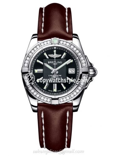 Breitling Galactic 32 Stainless Steel / Diamond / Trophy Black / Calf A71356LA.BA10.410X Breitling Galactic 32 Stainless Steel / Diamond / Trophy Black / Calf A71356LA.BA10.410X