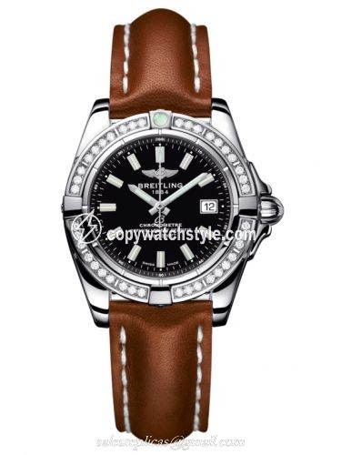 Breitling Galactic 32 Stainless Steel / Diamond / Onyx Black / Calf A71356LA.BE76.406X Breitling Galactic 32 Stainless Steel / Diamond / Onyx Black / Calf A71356LA.BE76.406X