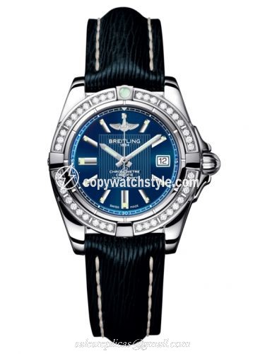 Breitling Galactic 32 Stainless Steel / Diamond / Metallica Blue / Sahara A71356LA.C811.210X