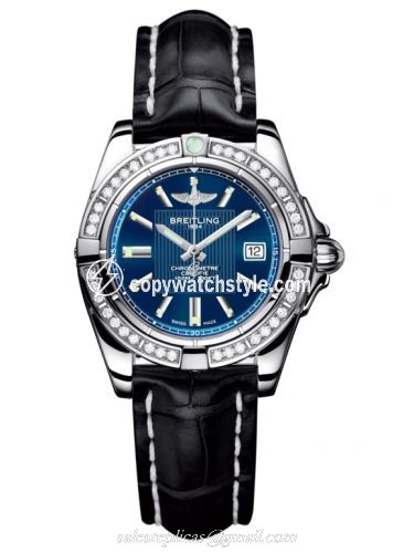 Breitling Galactic 32 Stainless Steel / Diamond / Metallica Blue / Croco A71356LA.C811.777P Breitling Galactic 32 Stainless Steel / Diamond / Metallica Blue / Croco A71356LA.C811.777P