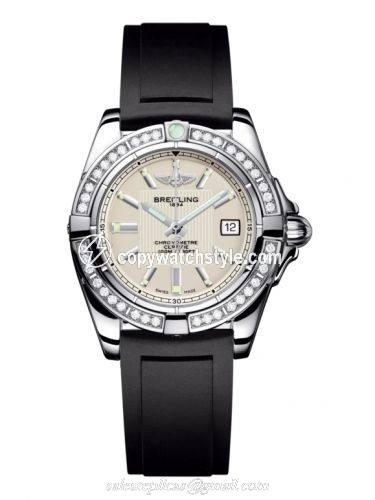Breitling Galactic 32 Stainless Steel / Diamond / Sierra Silver / Sahara A71356LA.G702.133S