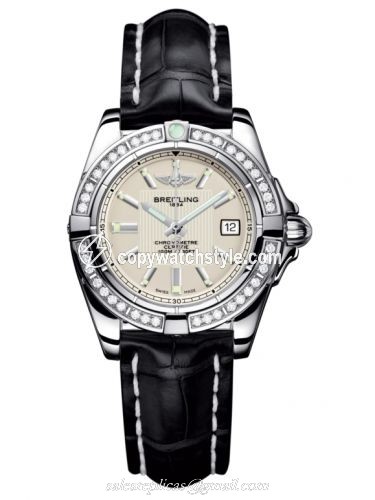 Breitling Galactic 32 Stainless Steel / Diamond / Sierra Silver / Croco A71356LA.G702.777P Breitling Galactic 32 Stainless Steel / Diamond / Sierra Silver / Croco A71356LA.G702.777P