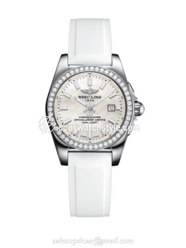 Breitling Galactic 29 Stainless Steel / Diamond / Pearl / Rubber A7234853/A784/249S/A12S.1 Breitling Galactic 29 Stainless Steel / Diamond / Pearl / Rubber A7234853/A784/249S/A12S.1