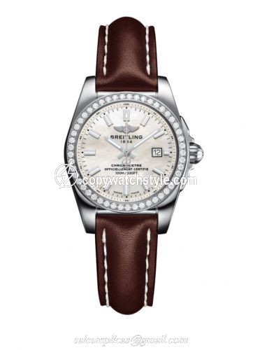 Breitling Galactic 29 Stainless Steel / Diamond / Pearl / Calf A7234853/A784/484X/A12BA.1
