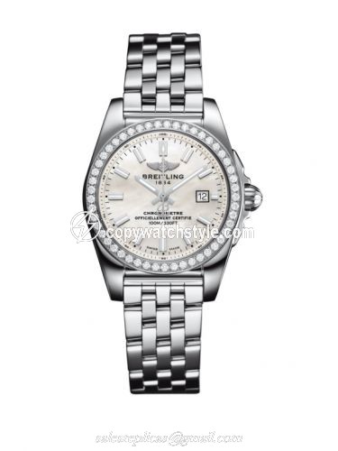 Breitling Galactic 29 Stainless Steel / Diamond / Pearl / Bracelet A7234853/A784/791A Breitling Galactic 29 Stainless Steel / Diamond / Pearl / Bracelet A7234853/A784/791A