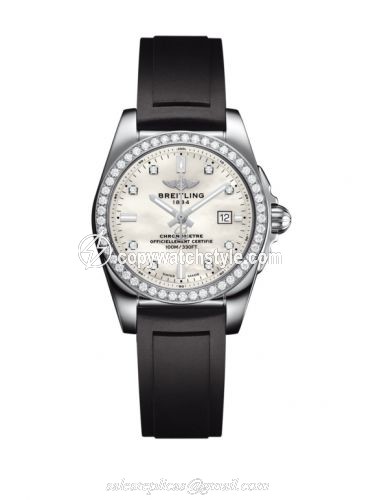 Breitling Galactic 29 Stainless Steel / Diamond / Pearl Diamond / Rubber A7234853|A785|248S Breitling Galactic 29 Stainless Steel / Diamond / Pearl Diamond / Rubber A7234853|A785|248S