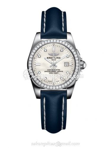 Breitling Galactic 29 Stainless Steel / Diamond / Pearl Diamond / Calf A7234853/A785/486X/A12BA.1 Breitling Galactic 29 Stainless Steel / Diamond / Pearl Diamond / Calf A7234853/A785/486X/A12BA.1