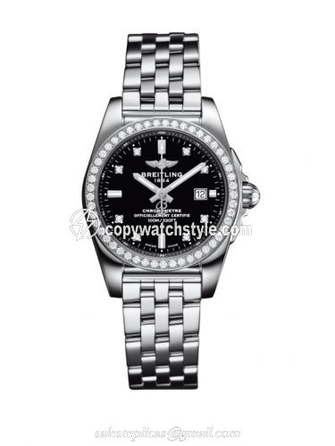 Breitling Galactic 29 Stainless Steel / Diamond / Trophy Black Diamond / Bracelet A7234853/BE5/791A