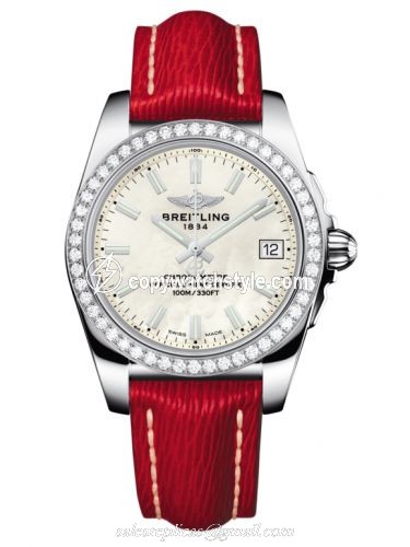 Breitling Galactic 36 Stainless Steel / Diamond / Pearl / Sahara A7433053.A779.214X Breitling Galactic 36 Stainless Steel / Diamond / Pearl / Sahara A7433053.A779.214X
