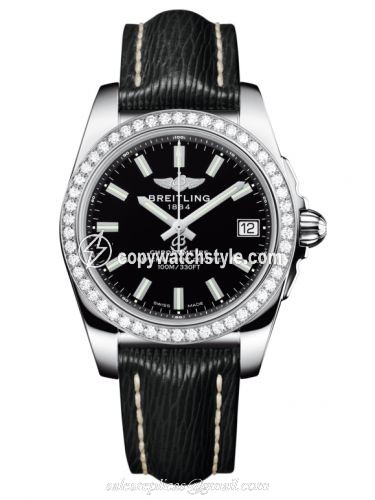 Breitling Galactic 36 Stainless Steel / Diamond / Trophy Black / Sahara A7433053.BE08.213X