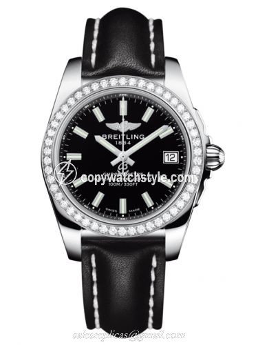 Breitling Galactic 36 Stainless Steel / Diamond / Trophy Black / Calf A7433053.BE08.414X Breitling Galactic 36 Stainless Steel / Diamond / Trophy Black / Calf A7433053.BE08.414X