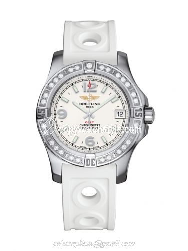Breitling Colt 36 Diamond / Stratus Silver / Rubber A7438953.G803.230S Breitling Colt 36 Diamond / Stratus Silver / Rubber A7438953.G803.230S
