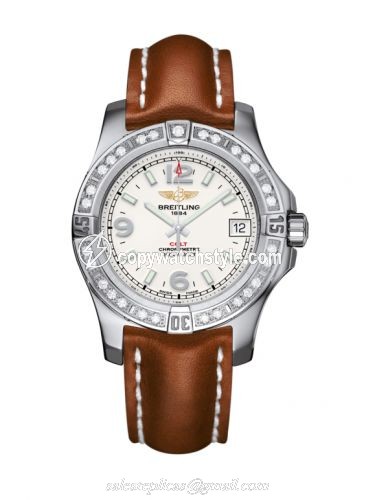 Breitling Colt 36 Diamond / Stratus Silver / Calf A7438953.G803.412X Breitling Colt 36 Diamond / Stratus Silver / Calf A7438953.G803.412X