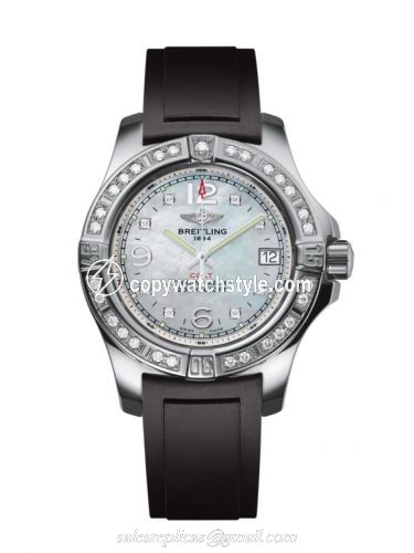 Breitling Colt Lady Diamond / Pearl Diamond / Rubber / Pin A7738853/A769/133S/A14S.1 Breitling Colt Lady Diamond / Pearl Diamond / Rubber / Pin A7738853/A769/133S/A14S.1