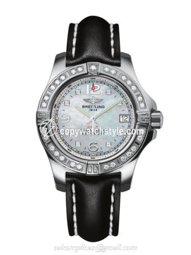 Breitling Colt Lady Diamond / Pearl Diamond / Calf / Pin A7738853/A769/408X/A14BA.1 Breitling Colt Lady Diamond / Pearl Diamond / Calf / Pin A7738853/A769/408X/A14BA.1