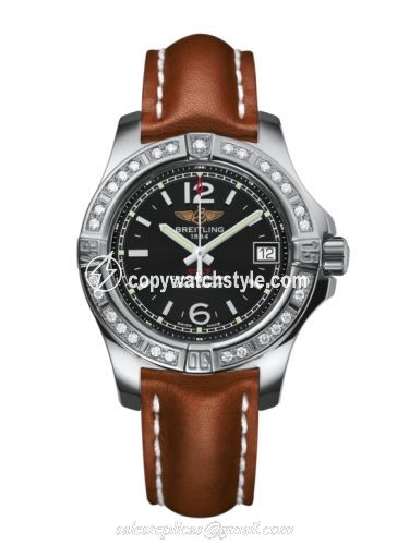 Breitling Colt Lady Diamond / Volcano Black / Calf / Pin A7738853/BD46/406X/A14BA.1 Breitling Colt Lady Diamond / Volcano Black / Calf / Pin A7738853/BD46/406X/A14BA.1