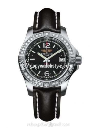 Breitling Colt Lady Diamond / Volcano Black / Calf / Pin A7738853/BD46/408X/A14BA.1 Breitling Colt Lady Diamond / Volcano Black / Calf / Pin A7738853/BD46/408X/A14BA.1