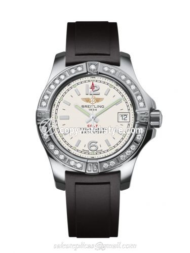 Breitling Colt Lady Diamond / Stratus Silver / Rubber / Pin A7738853/G793/133S/A14S.1 Breitling Colt Lady Diamond / Stratus Silver / Rubber / Pin A7738853/G793/133S/A14S.1