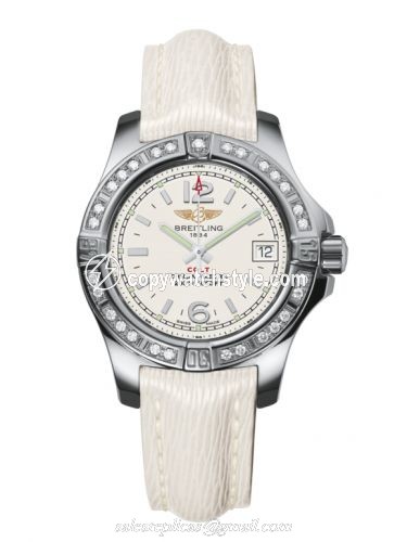 Breitling Colt Lady Diamond / Stratus Silver / Sahara / Pin A7738853/G793/235X/A14BA.1 Breitling Colt Lady Diamond / Stratus Silver / Sahara / Pin A7738853/G793/235X/A14BA.1