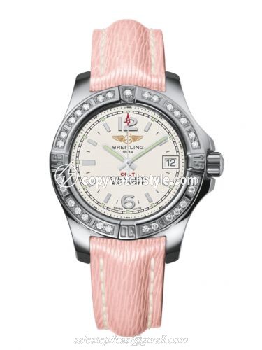 Breitling Colt Lady Diamond / Stratus Silver / Sahara / Pin A7738853/G793/238X/A14BA.1 Breitling Colt Lady Diamond / Stratus Silver / Sahara / Pin A7738853/G793/238X/A14BA.1