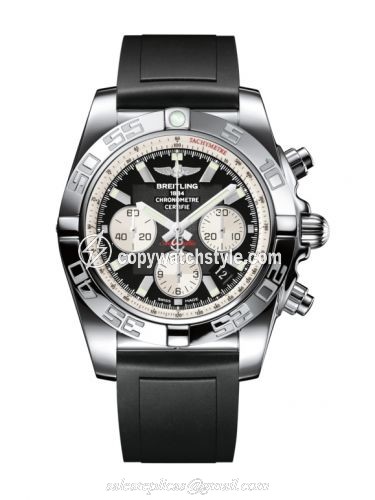 Breitling Chronomat 44 Stainless Steel / Inverted Panda / Rubber AB011012.B967.131S