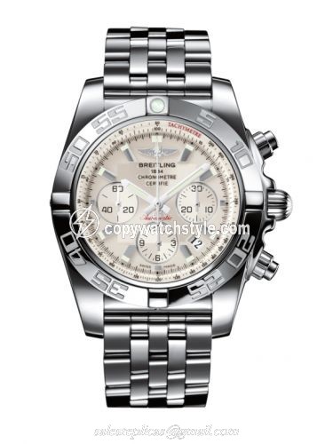 Breitling Chronomat 44 Stainless Steel / Silver / Bracelet AB011012.G684.375A