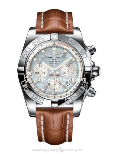 Breitling Chronomat 44 Stainless Steel / Gray Pearl / Croco AB011012.G685.737P Breitling Chronomat 44 Stainless Steel / Gray Pearl / Croco AB011012.G685.737P