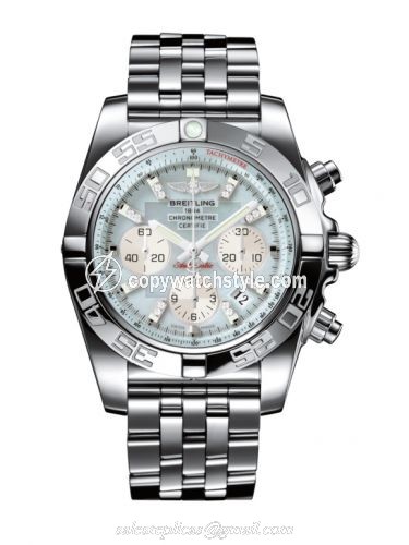 Breitling Chronomat 44 Stainless Steel / Gray Pearl Diamond / Bracelet AB011012.G686.375A Breitling Chronomat 44 Stainless Steel / Gray Pearl Diamond / Bracelet AB011012.G686.375A