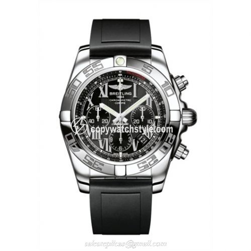 Breitling Chronomat 44 Stainless Steel / Onyx Black Roman / Rubber AB011012.B956.131S Breitling Chronomat 44 Stainless Steel / Onyx Black Roman / Rubber AB011012.B956.131S