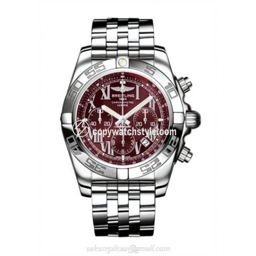 Breitling Chronomat 44 Stainless Steel / Mirage Red / Bracelet AB011012.K522.375A Breitling Chronomat 44 Stainless Steel / Mirage Red / Bracelet AB011012.K522.375A