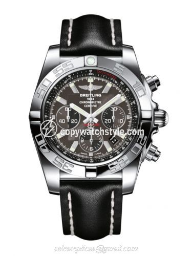 Breitling Chronomat 44 Stainless Steel / Carbon Black / Calf AB011012.M524.435X