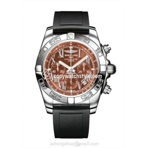 Breitling Chronomat 44 Stainless Steel / Amber / Rubber AB011012.Q566.131S Breitling Chronomat 44 Stainless Steel / Amber / Rubber AB011012.Q566.131S
