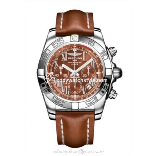 Breitling Chronomat 44 Stainless Steel / Amber / Calf AB011012.Q566.433X Breitling Chronomat 44 Stainless Steel / Amber / Calf AB011012.Q566.433X
