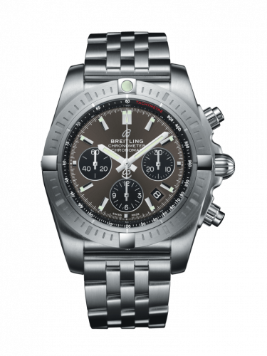 Breitling Chronomat B01 Chronograph 44 Stainless Steel / Blackeye Grey / Bracelet AB0115101F1A1 Breitling Chronomat B01 Chronograph 44 Stainless Steel / Blackeye Grey / Bracelet AB0115101F1A1