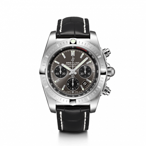 Breitling Chronomat B01 Chronograph 44 Stainless Steel / Blackeye Grey / Croco / Pin AB0115101F1P1