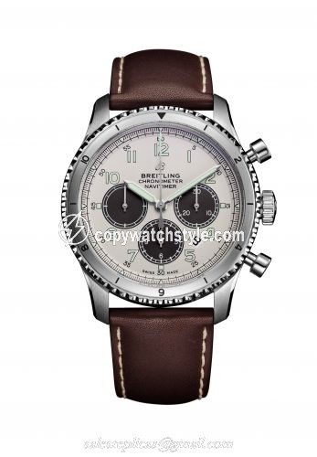 Breitling Navitimer 8 B01 Chronograph 43 Stainless Steel / Silver / Calf AB01171A1G1X1 Breitling Navitimer 8 B01 Chronograph 43 Stainless Steel / Silver / Calf AB01171A1G1X1