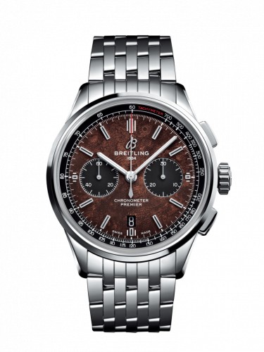 Breitling Premier B01 Chronograph 42 Bentley Centenary Stainless Steel / Wood / Calf / Bracelet AB01181A1Q1A1