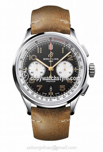 Breitling Premier B01 Chronograph 42 Stainless Steel / Norton Edition / Nubuck / Pin AB0118A21B1X2 Breitling Premier B01 Chronograph 42 Stainless Steel / Norton Edition / Nubuck / Pin AB0118A21B1X2