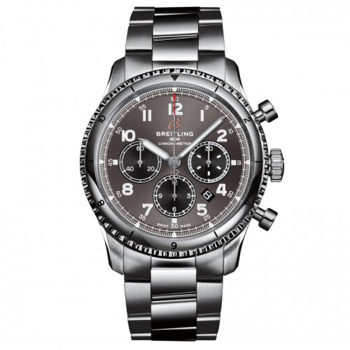 Breitling Aviator 8 B01 Chronograph 43 Stainless Steel / Anthracite / Bracelet AB0119131B1A1