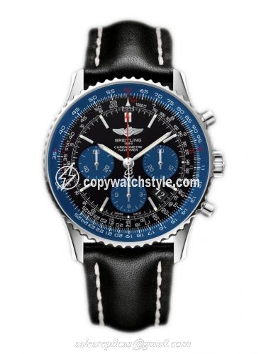 Breitling Navitimer 01 43 Stainless Steel / Blue Edition / Calf / Pin AB012116/BE09/435X/A20BA.1 Breitling Navitimer 01 43 Stainless Steel / Blue Edition / Calf / Pin AB012116/BE09/435X/A20BA.1