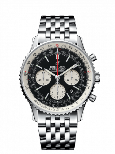 Breitling Navitimer 1 B01 Chronograph 43 Stainless Steel / Black / Bracelet AB0121211B1A1 Breitling Navitimer 1 B01 Chronograph 43 Stainless Steel / Black / Bracelet AB0121211B1A1